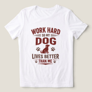 Triblenda Camiseta Divertida para Amantes de Perros Trabajo 