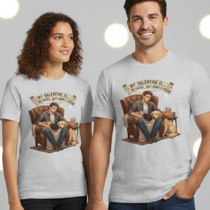 Triblenda Camiseta divertida para hombres: San Valentín, Pat