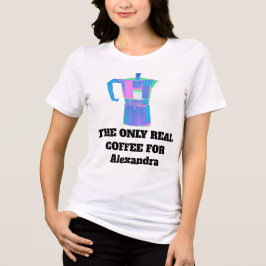 Triblenda Camiseta divertida para mujeres esnobs del café co