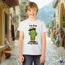 Camiseta divertida para niños de Cactus – No se ne