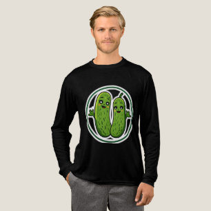 Triblenda Camiseta divertida pareja de pepinillos lindos Kaw