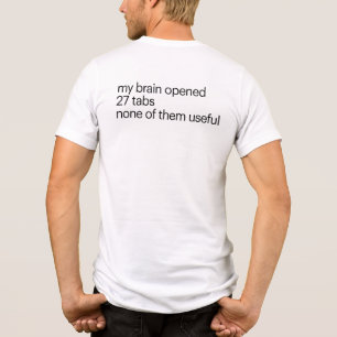 Triblenda Camiseta Divertida Sobrepensamiento Camiseta de