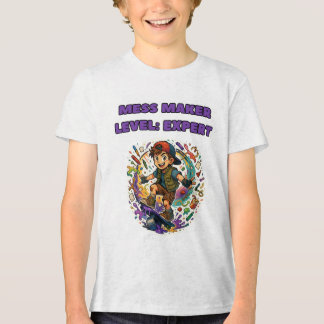 Triblenda camiseta divertida y desordenada de los chicos