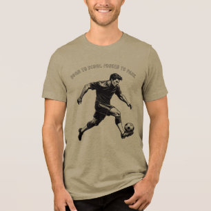 Triblenda Camiseta divertida y motivacional de fútbol