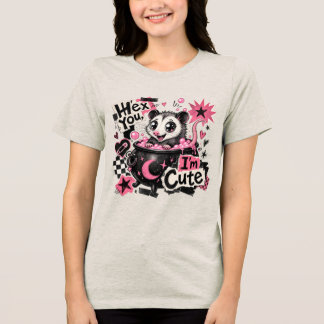 Triblenda Camiseta Divertida Zarigüeya Te Maldigo, Soy Bonit