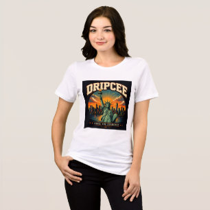 Triblenda Camiseta Dripcee Estatua de la Libertad