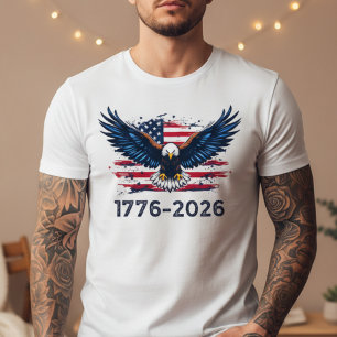 Triblenda Camiseta Eagle of Independence   1776-2026 America