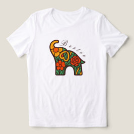 Triblenda Camiseta elefante bestie, regalos de amistad, arte