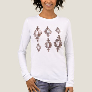 Triblenda Camiseta Elegante Camiseta de Arte Geométrico Habe