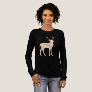 Triblenda Camiseta elegante de arte de ciervos - Wildlif ins