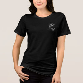 Triblenda Camiseta elegante de staff de oficina dental con m