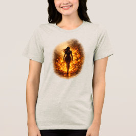 Triblenda Camiseta Ella Camina a Través del Fuego
