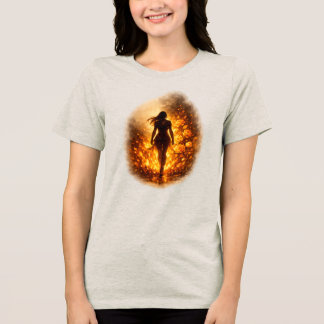 Triblenda Camiseta Ella Camina a Través del Fuego
