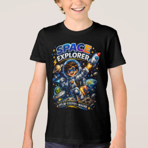 Triblenda Camiseta Espacial para Niños Explorador Espacial