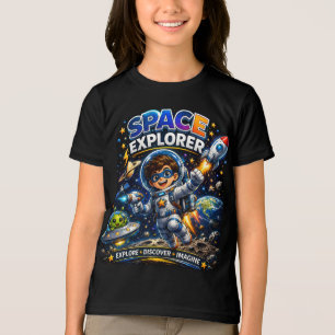 Triblenda Camiseta Espacial para Niños Explorador Espacial