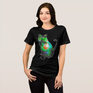 Triblenda Camiseta Espacio Estelar De Gato