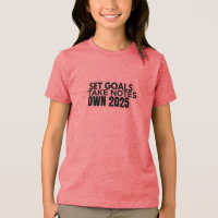 Camiseta Establece Metas. Toma Notas. 2025