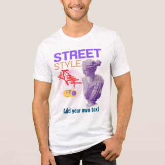 Triblenda Camiseta estética de estilo callejero con arte gli