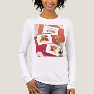 Triblenda Camiseta estética de otoño con animales lindos de