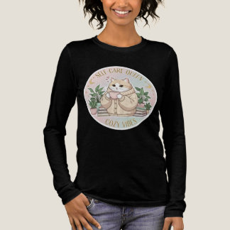 Triblenda Camiseta Estética Gata Reina del Autocuidado Acoge
