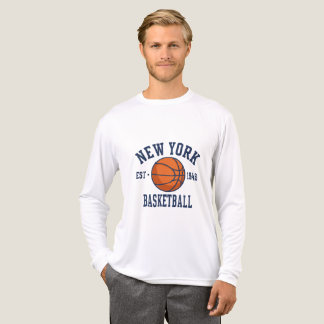 Triblenda Camiseta estilo vintage de baloncesto de Nueva Yor