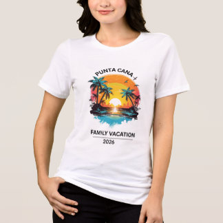 Triblenda Camiseta Familiar de Vacaciones en Punta Cana
