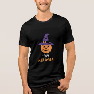Triblenda Camiseta Feliz Halloween Calabaza - Sombrero de Br