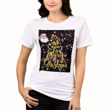camiseta feliz navidad \ Para regalos\ para ella/