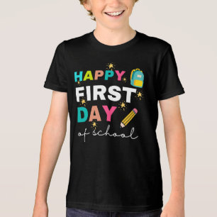 Triblenda Camiseta Feliz Primer Día de Escuela, Profesor de