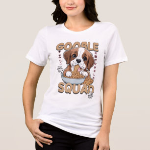 Triblenda Camiseta femenina de mascota mullida Montada de Be