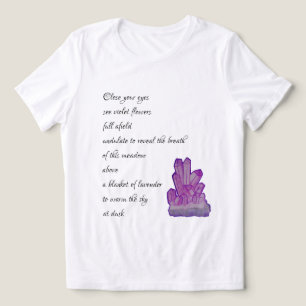 Triblenda Camiseta femenina de poesía antimetista