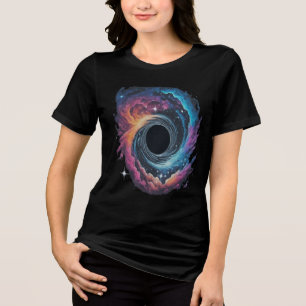 Triblenda Camiseta femenina de vórtex cósmico