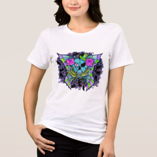 Triblenda Camiseta femenina Psyko-Daizie Skull & Roses