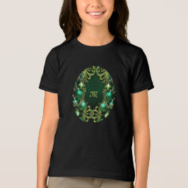 Triblenda Camiseta festiva decorativa verde