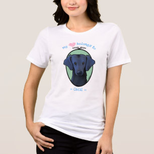 Triblenda Camiseta Flat Coat Retriever My Heart