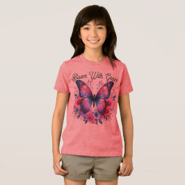 Triblenda Camiseta floral de mariposa Bloom With Grace | Ros