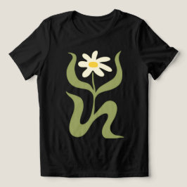 Triblenda Camiseta floral para mujer White Grace