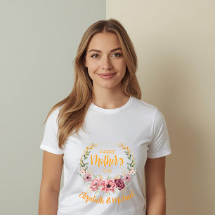 Triblenda Camiseta floral personalizada Feliz Día de la Madr