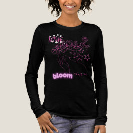 Triblenda Camiseta Florecer en Primavera | Cara de Mujer Ros