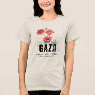 Triblenda Camiseta Flores de Anémona de Gaza – Justicia