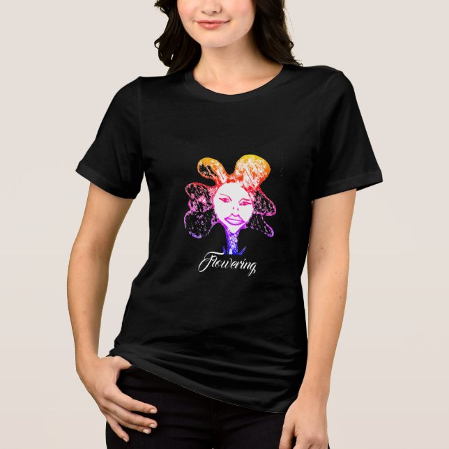 Triblenda Camiseta florida (Anverso)