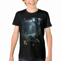 Camiseta forestal mística negra