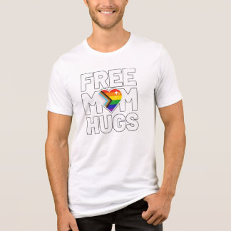 Triblenda Camiseta Free Mom Hugs, Camiseta arcoíris Orgullo