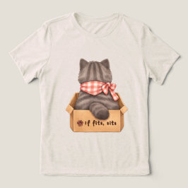 Triblenda Camiseta Gato en la Caja