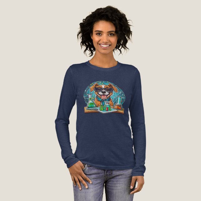 Triblenda Camiseta Genial de Perro de Laboratorio (Anverso Completo)