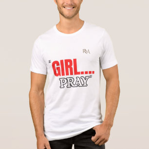 Triblenda Camiseta Girl Pray   Camiseta Cristiana Basada en 