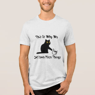 Triblenda Camiseta Graciosa Cat