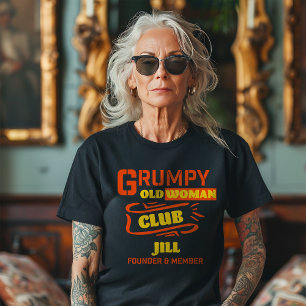 Triblenda Camiseta graciosa del club de la anciana gruñón