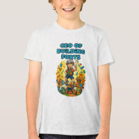 camiseta graciosa del constructor de fortalezas de