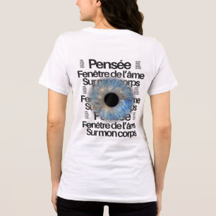 Triblenda Camiseta gráfica Blue Iris Eye – Ventana del Alma